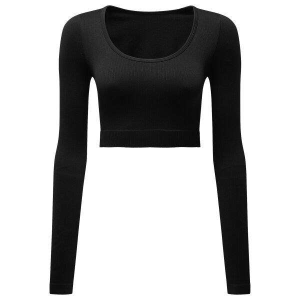 "Women's TriDri® ribbed seamless "3D fit" crop top" Thumbnail