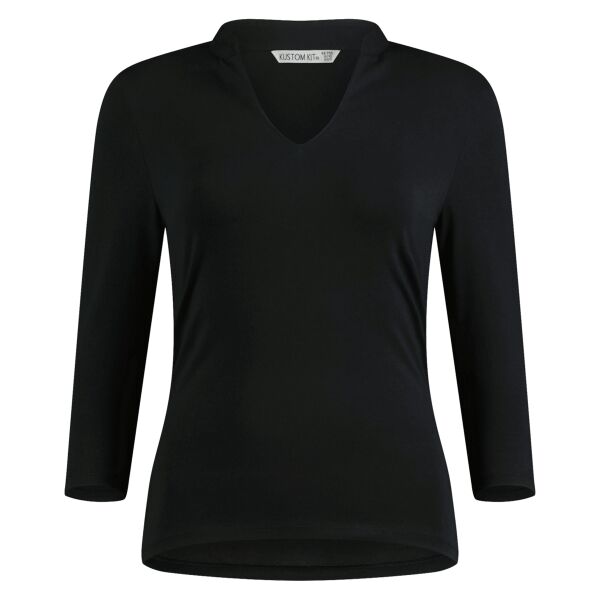Womens Regular Fit Mandarin Collar Top Thumbnail
