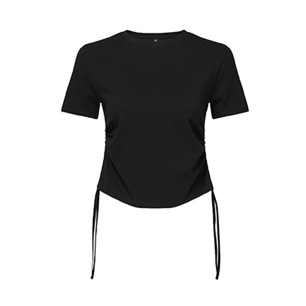 Women's TriDri® ruched crop top Thumbnail
