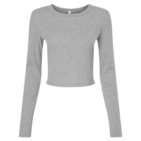 Bella Micro Rib Long Sleeve Baby T-Shirt Thumbnail