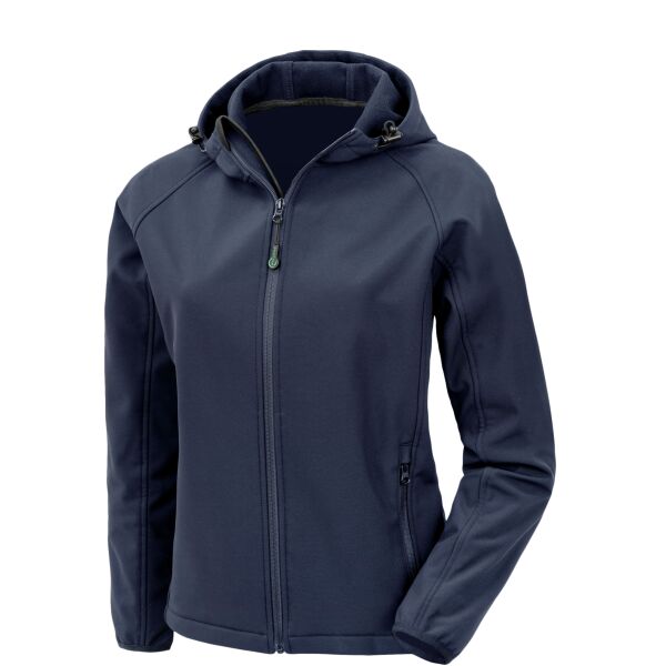 Ladies 3-Layer Recycled Printable Hooded Softshell Thumbnail