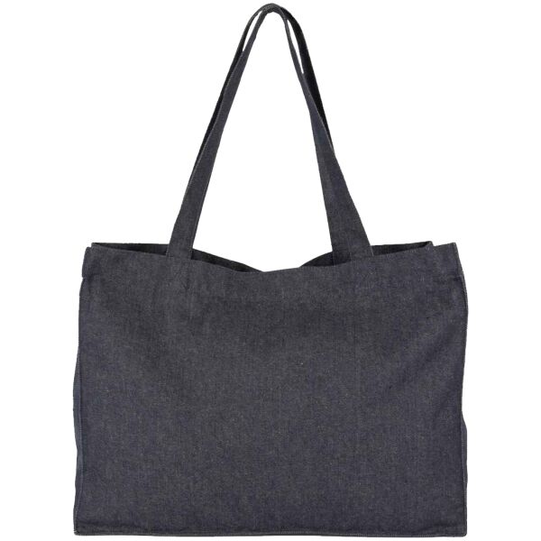 Kimood Large Recycled Cotton Denim Look Shopping Bag Thumbnail