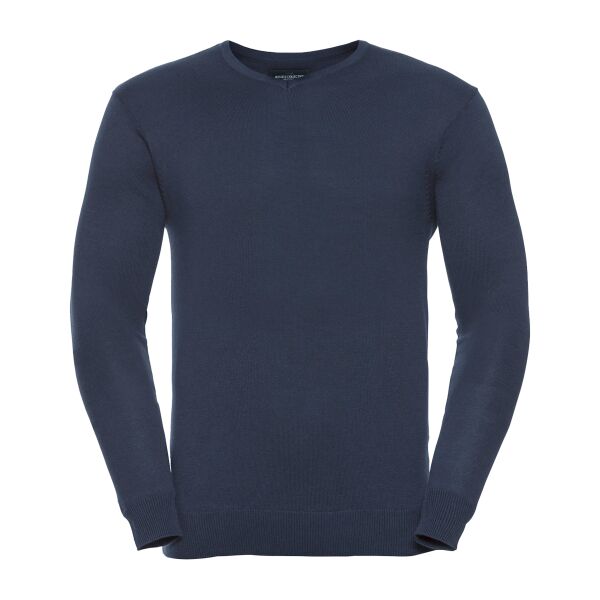 V-neck knitted sweater Thumbnail