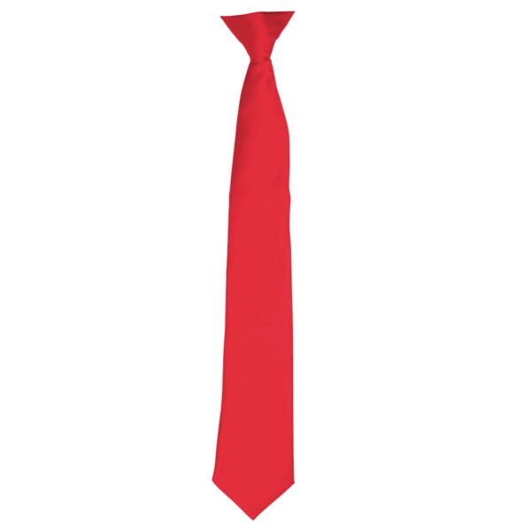 'Colours' satin clip tie Thumbnail