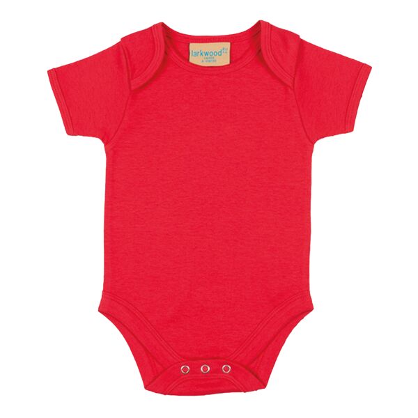 Short-sleeved bodysuit with envelope neck opening Thumbnail